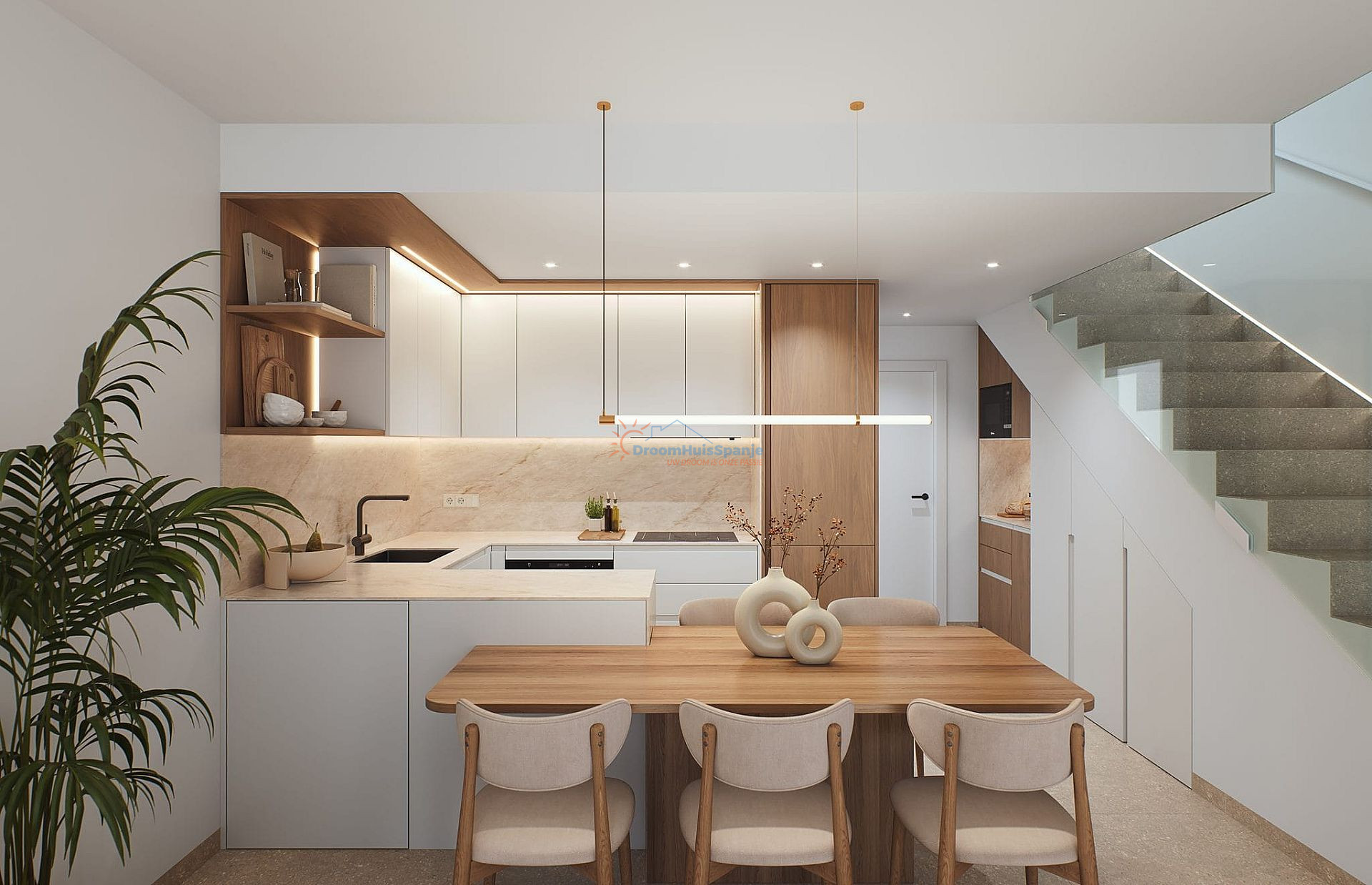 Gesschakelde nieuwbouw woning in San Pedro del Pinatar, Murcia - DroomHuisSpanje