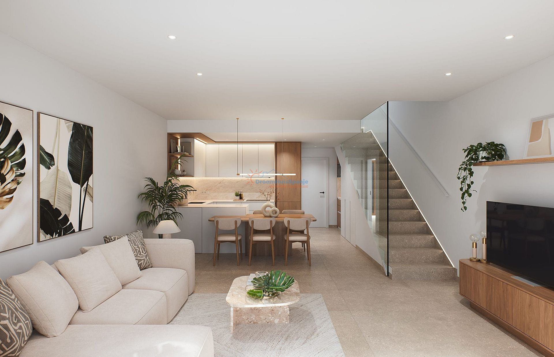 Gesschakelde nieuwbouw woning in San Pedro del Pinatar, Murcia - DroomHuisSpanje