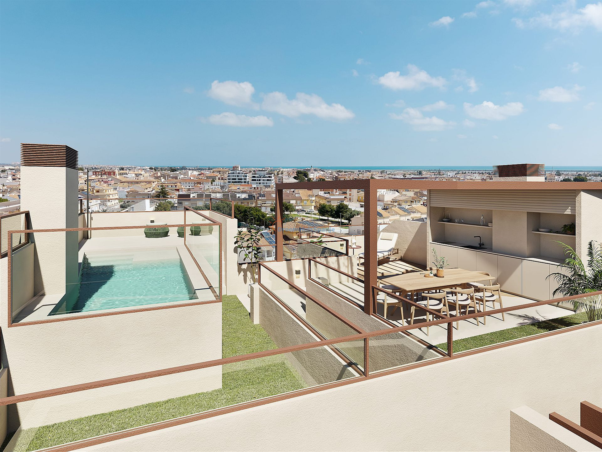 Penthouse met eigen dakterras en zwembad in San Pedro del Pinatar, Murcia - DroomHuisSpanje
