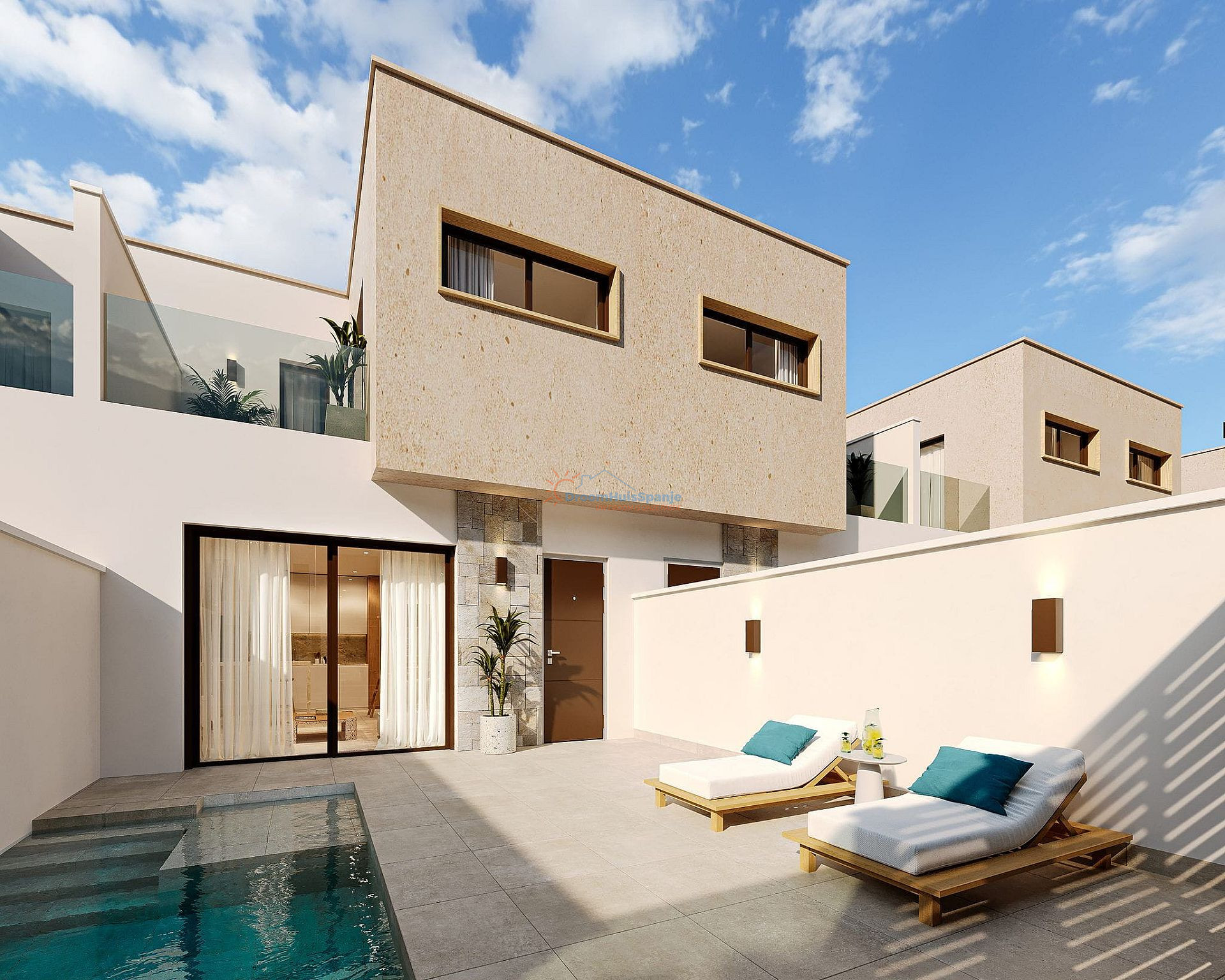 Geschakelde villa met 3 slaapkamers en privé zwembad, Murcia - DroomHuisSpanje