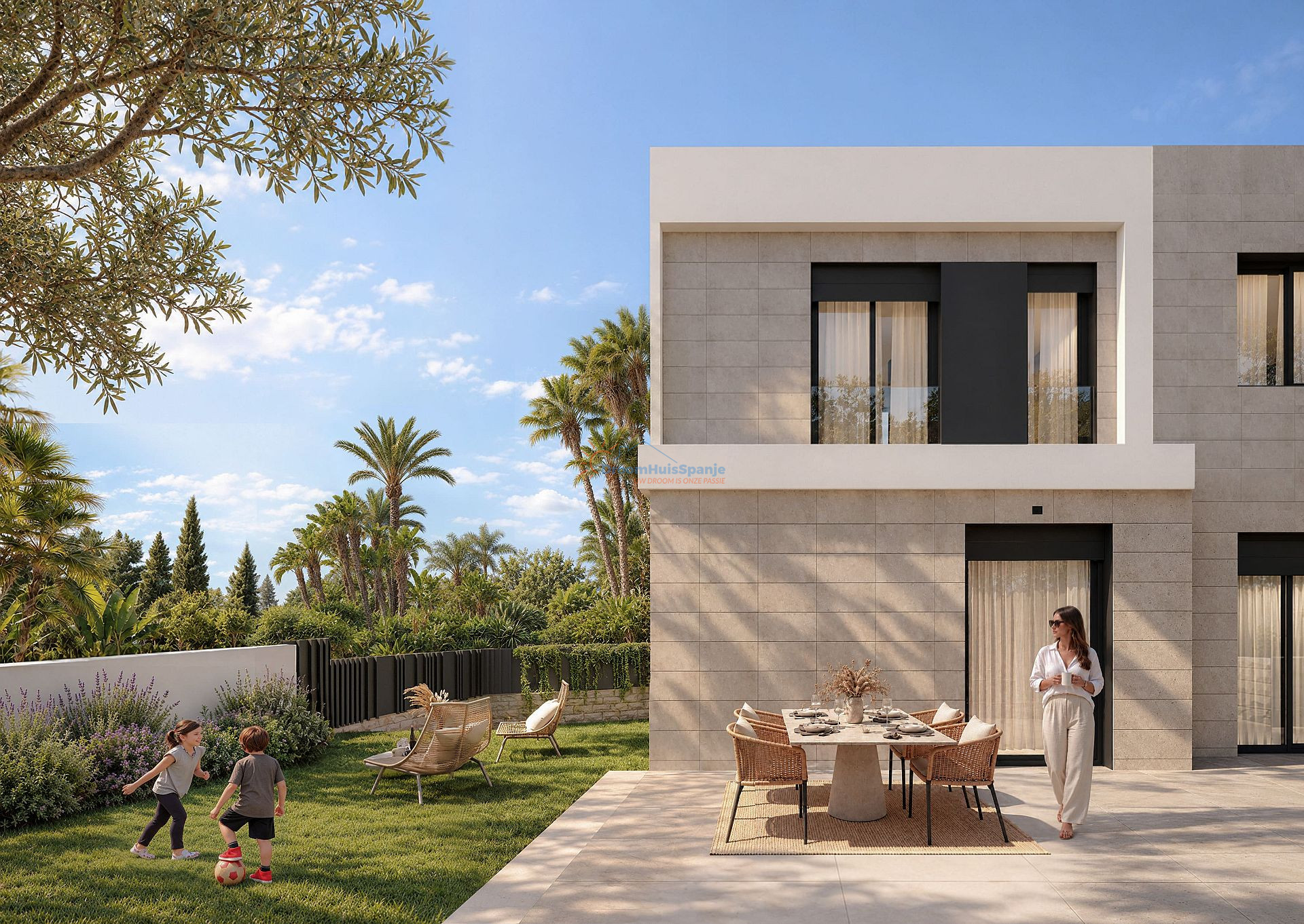 Geschakelde villa met 3 slaapkamers in Alicante - DroomHuisSpanje