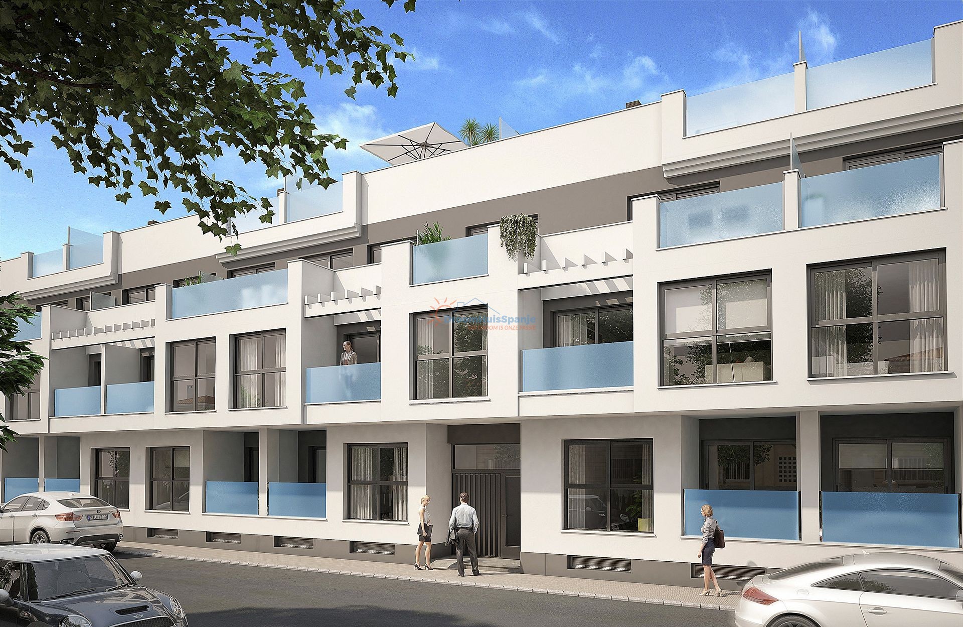 INSTAPKLAAR: Nieuw 2 slaapkamer appartement midden in de stad - DroomHuisSpanje