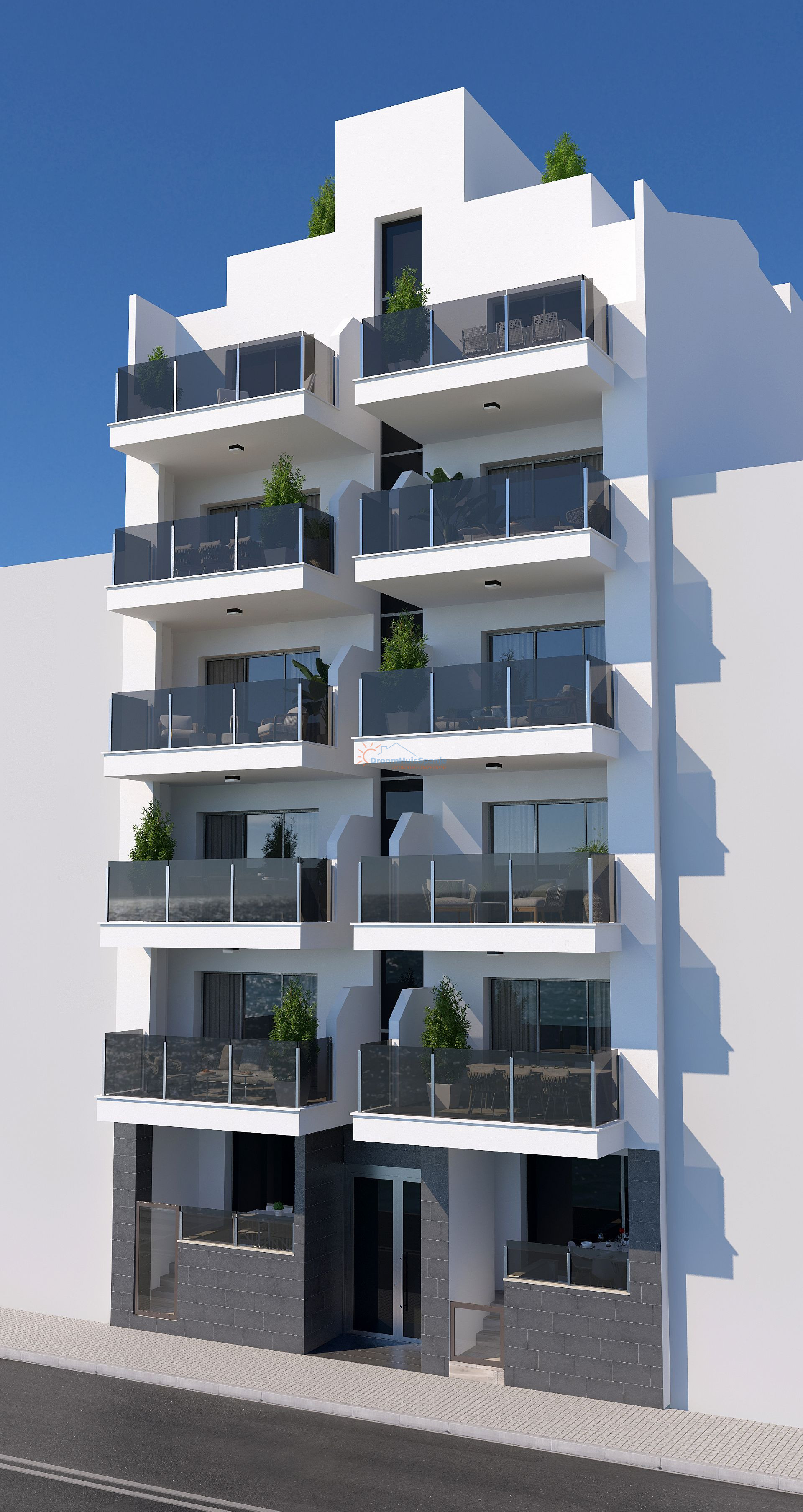 Nieuw appartement op de begane grond op 150 meter van het strand - DroomHuisSpanje
