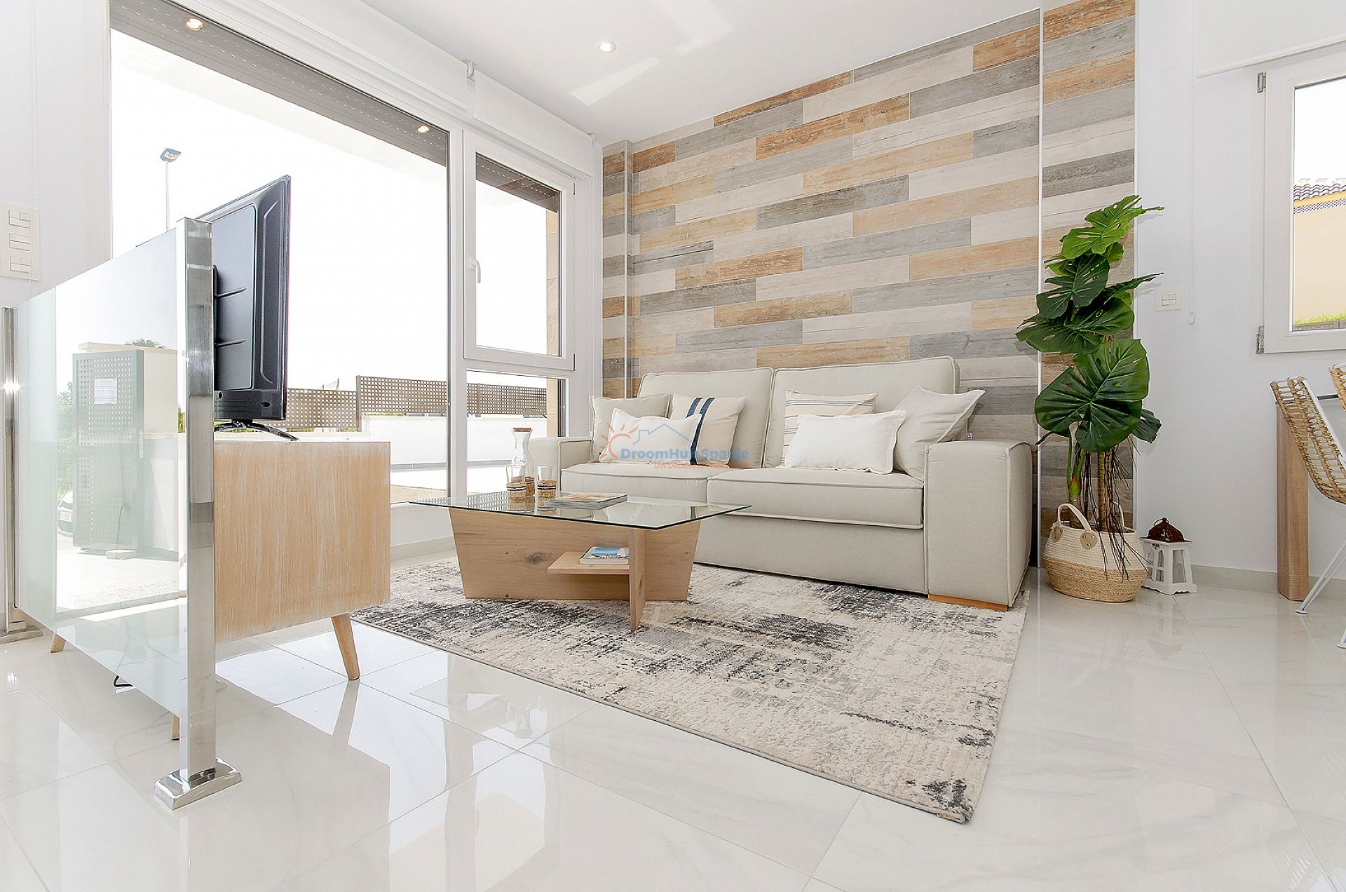 Modern herenhuis met privé solarium met panoramisch zeezicht - DroomHuisSpanje