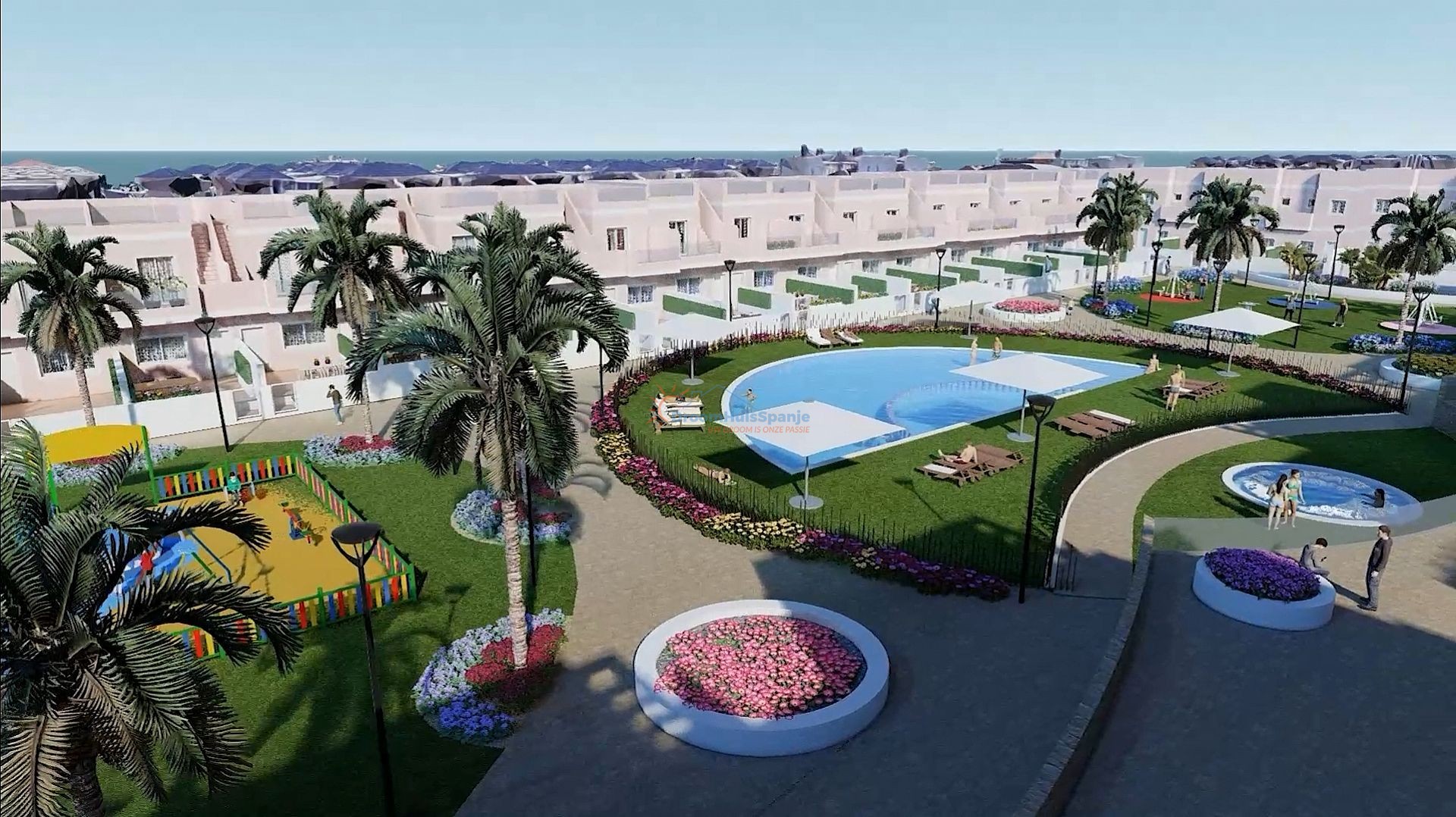 Groundfloor aparteent with 3 bedrooms on 400 meters to the beach - DroomHuisSpanje