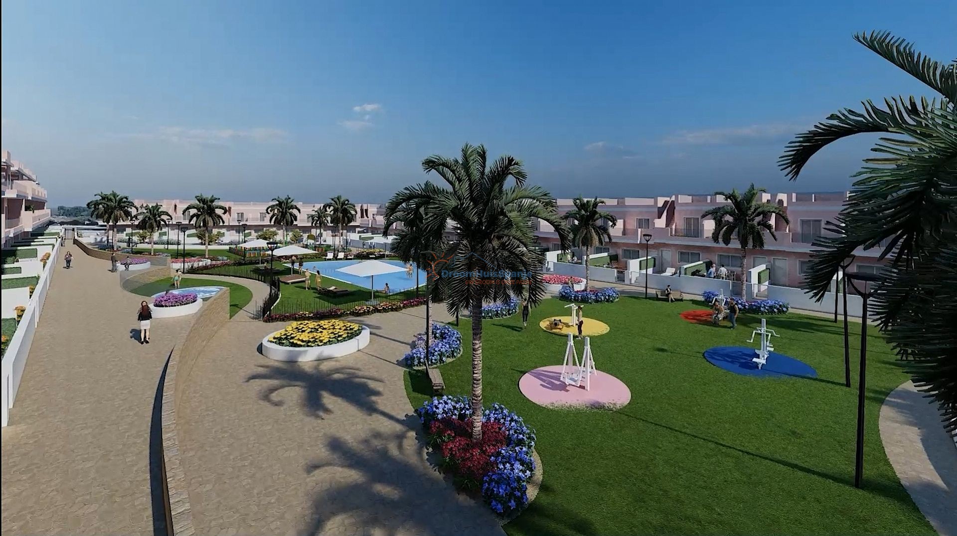 Groundfloor aparteent with 3 bedrooms on 400 meters to the beach - DroomHuisSpanje