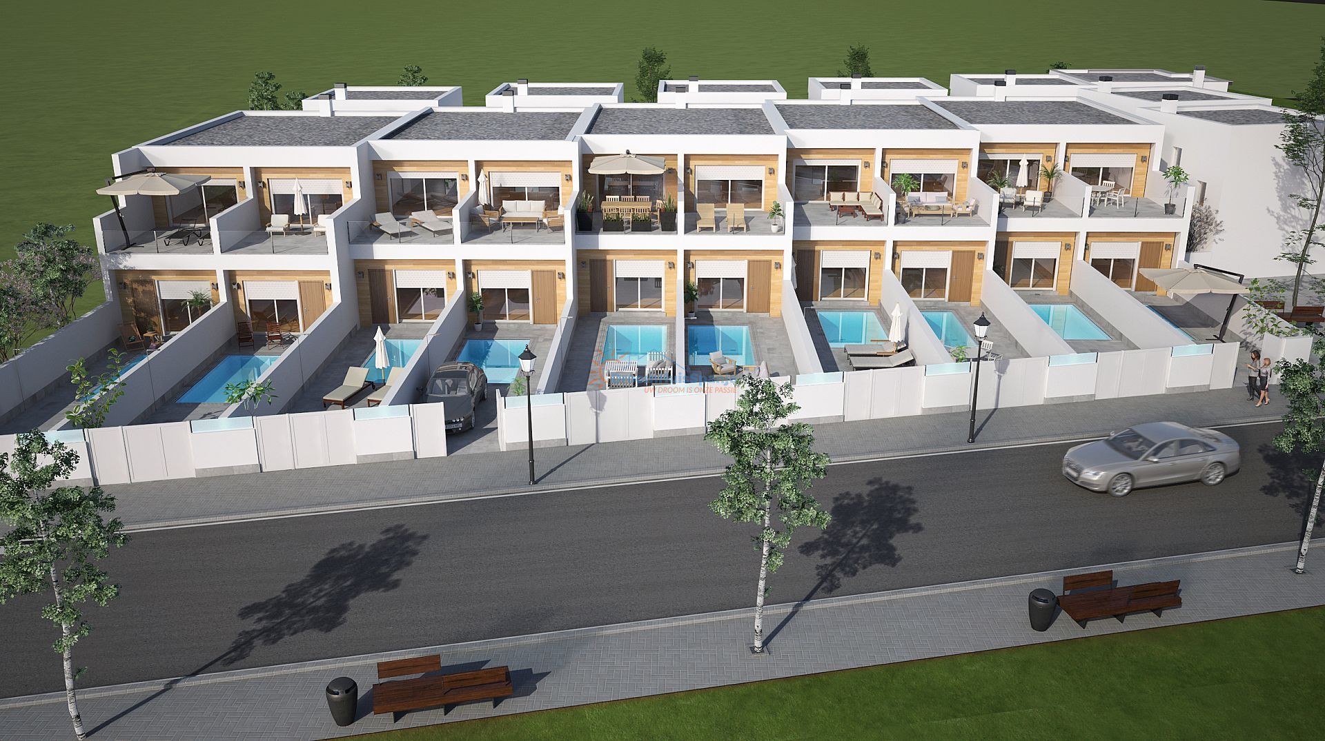 Duplex villa met eigen zwembad in San Pedro del Pinatar - DroomHuisSpanje