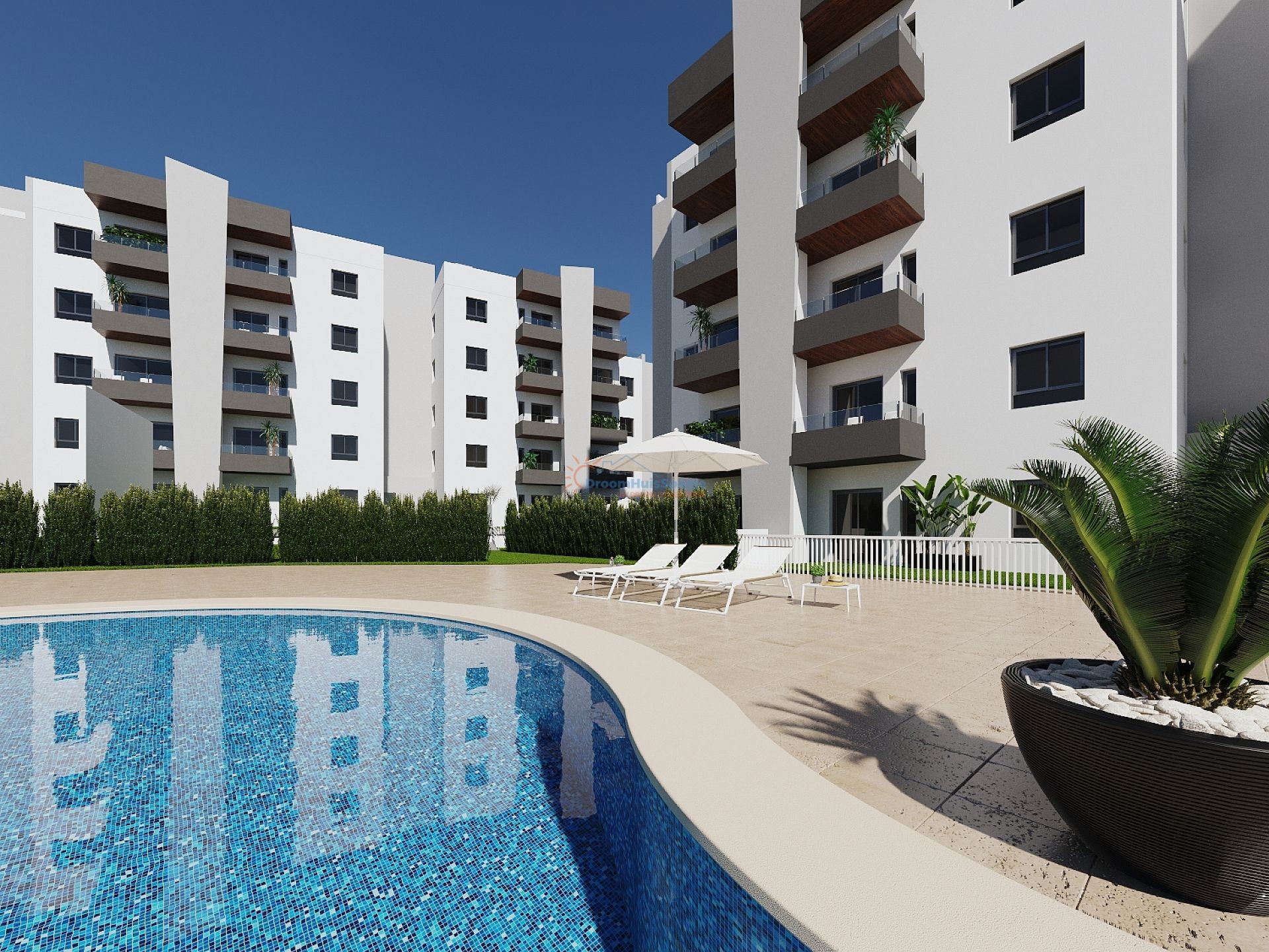 Mooi nieuw appartement op de hoek met ruim terras - DroomHuisSpanje