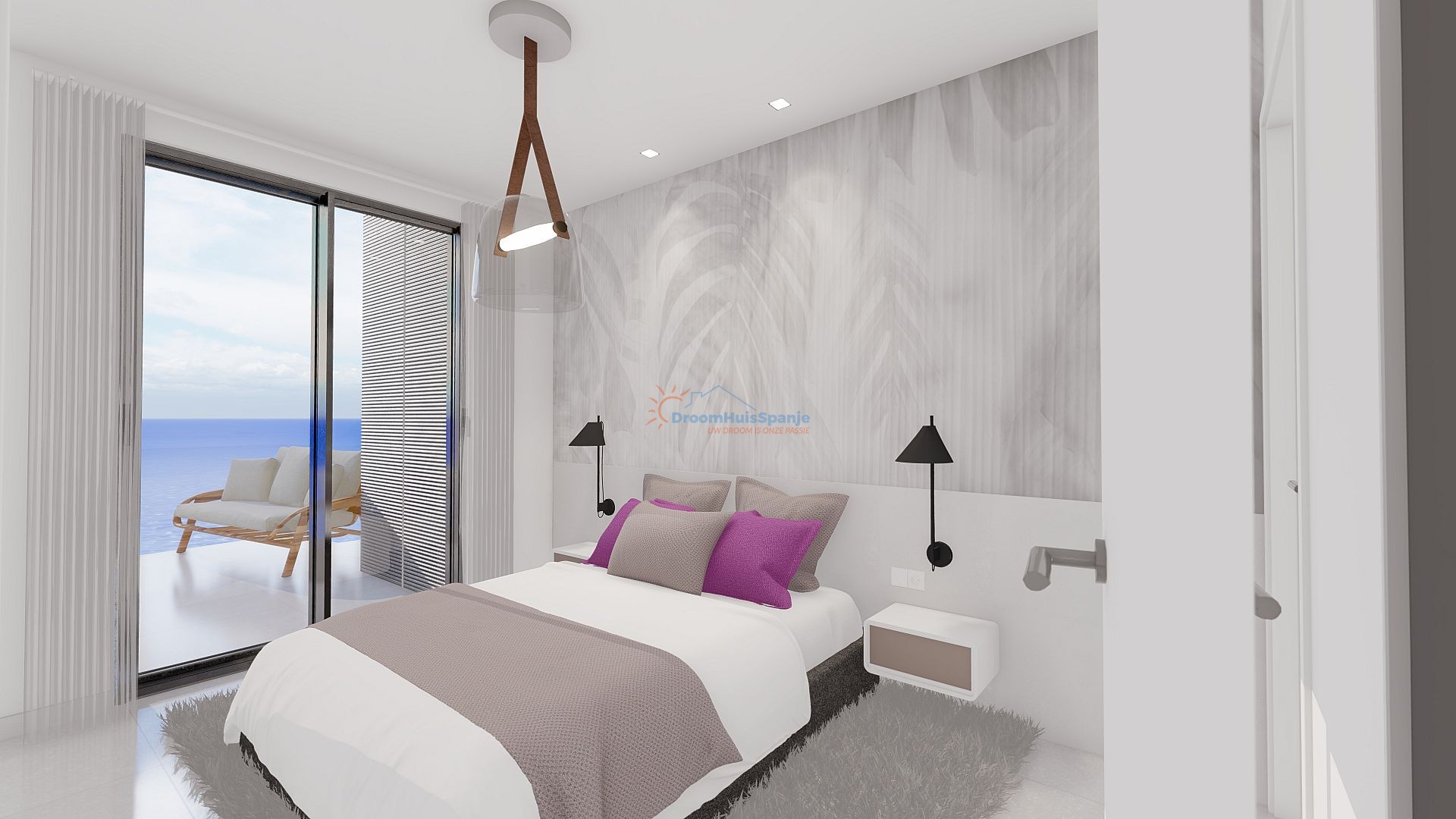 Nieuwbouw appartement op de tweede verdieping met prachtig zicht op zee - DroomHuisSpanje