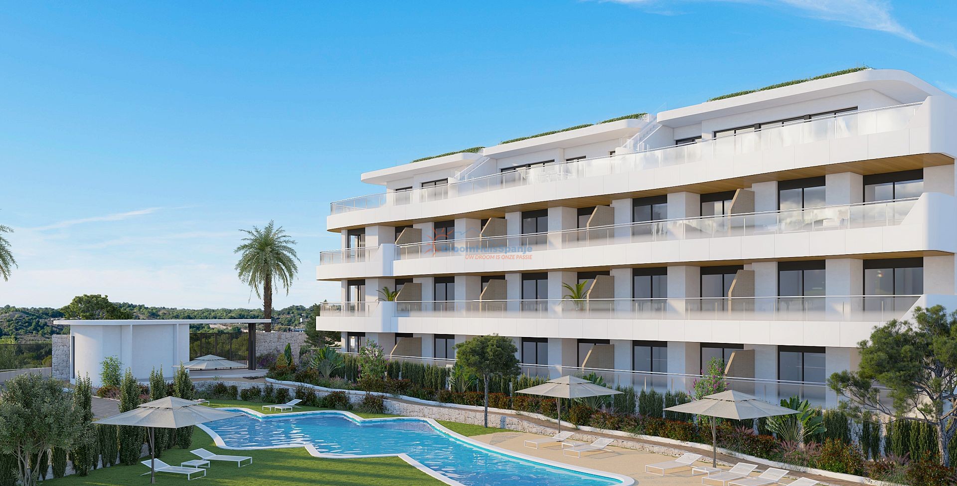 Apartamento en planta baja de 2 dormitorios a 600 metros de la playa. - DroomHuisSpanje