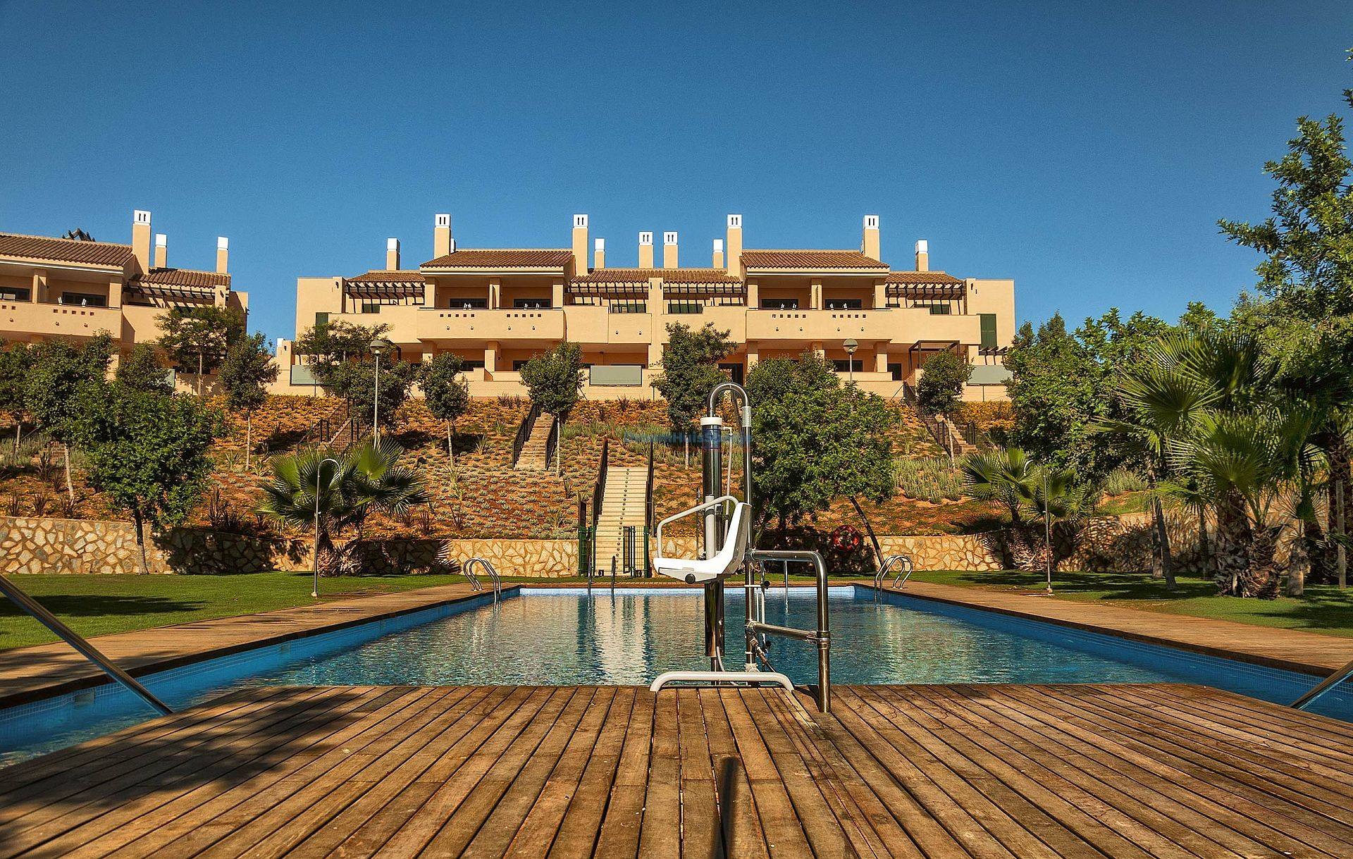 A very luxurious key-ready groundfloor apartement with private pool for sale - DroomHuisSpanje