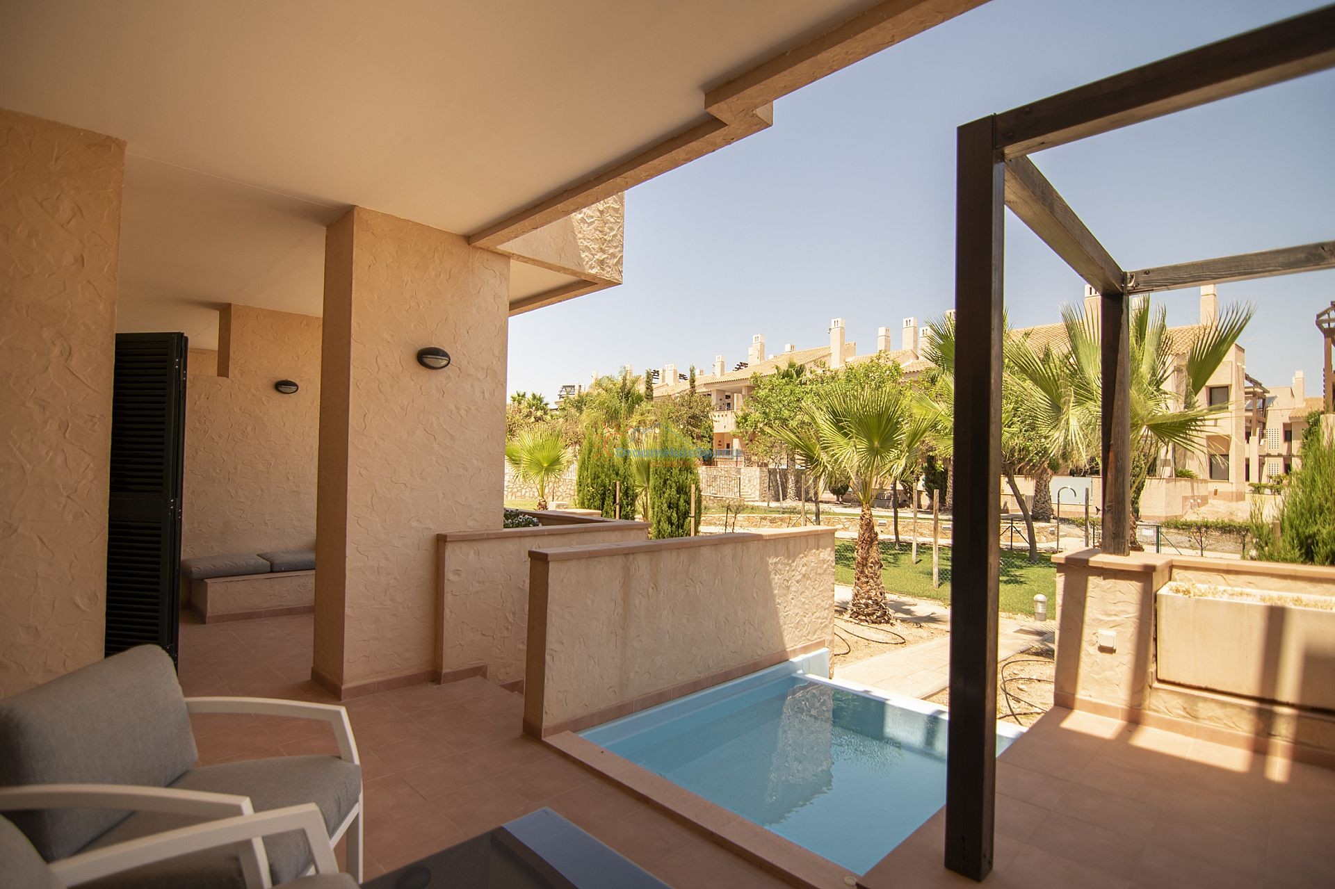 A very luxurious key-ready groundfloor apartement with private pool for sale - DroomHuisSpanje