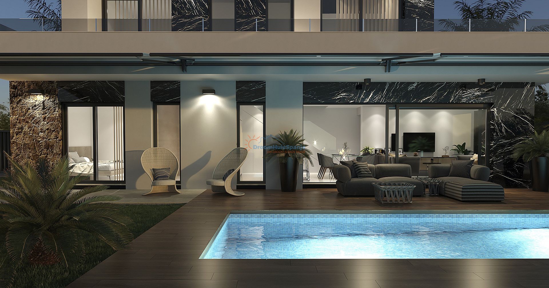 Chalet independiente con piscina privada cerca de las playas de La Mata - DroomHuisSpanje