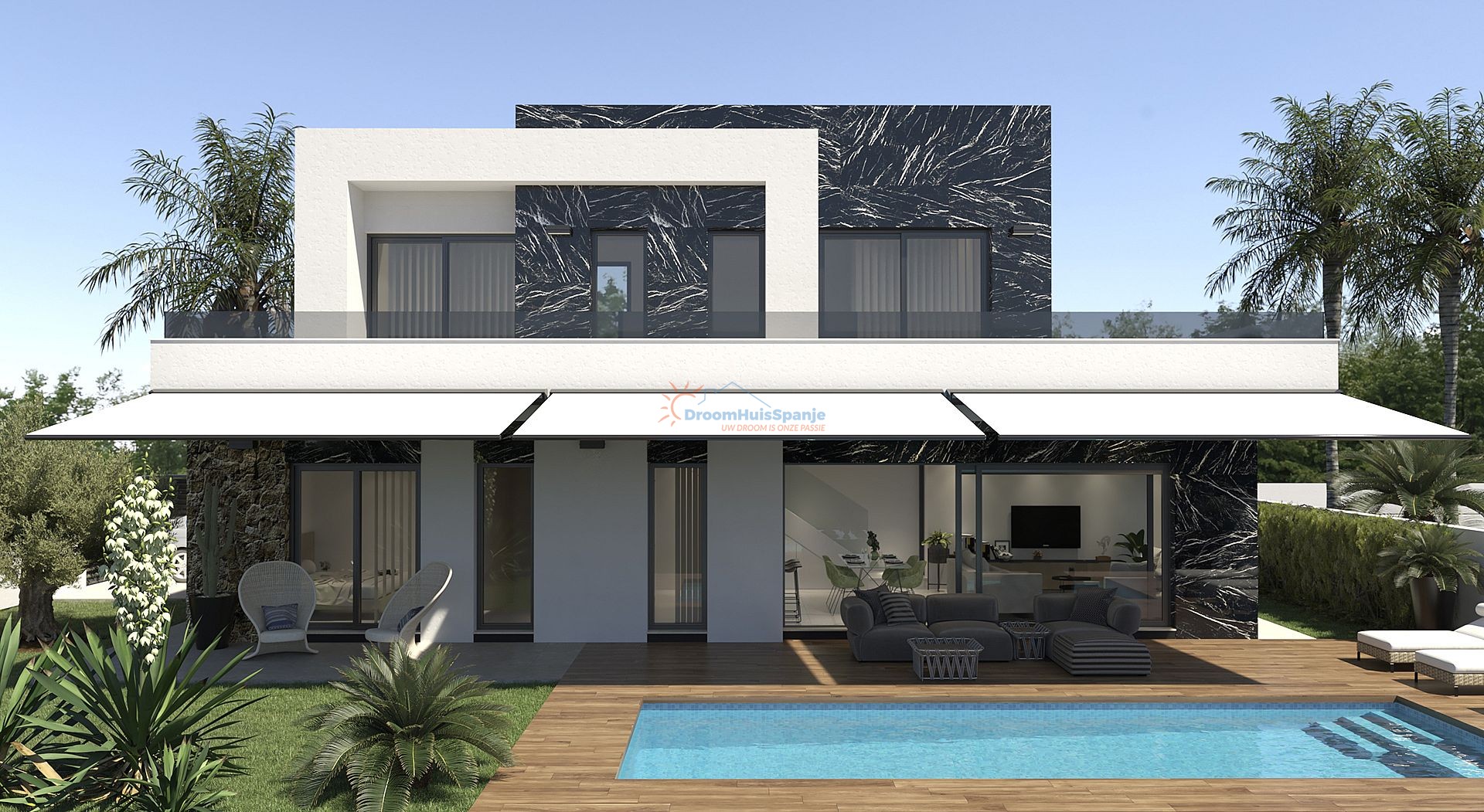 Chalet independiente con piscina privada cerca de las playas de La Mata - DroomHuisSpanje