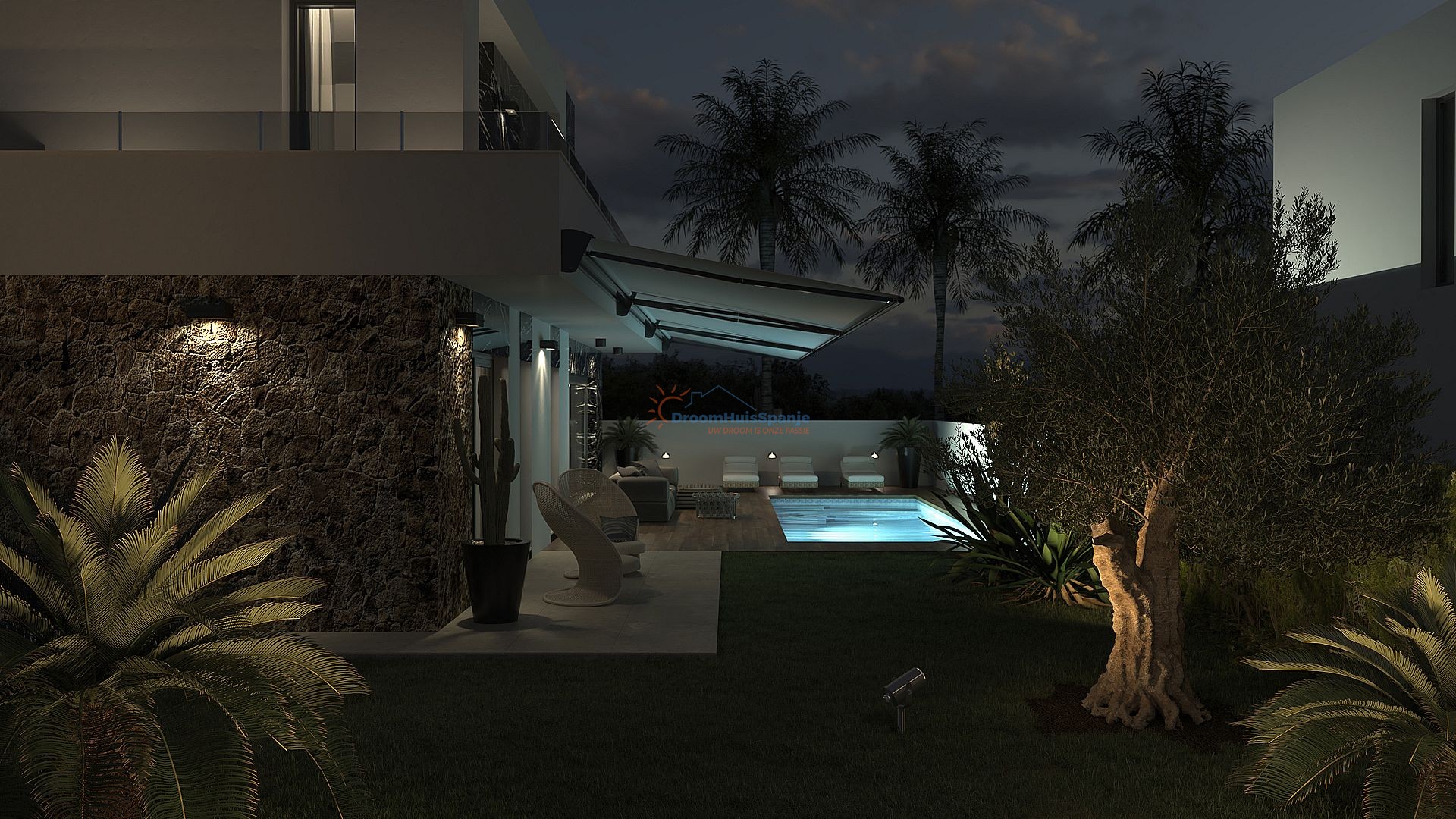 Chalet independiente con piscina privada cerca de las playas de La Mata - DroomHuisSpanje