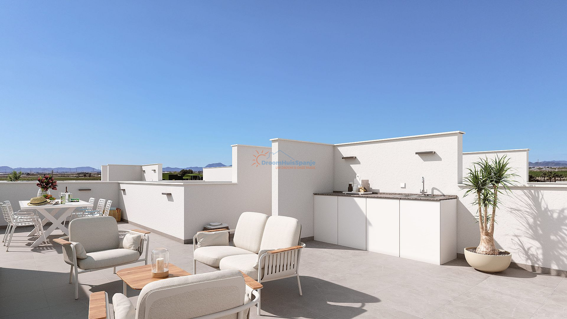 2 slaapkamer villa met privé dakterras in Roldan - DroomHuisSpanje