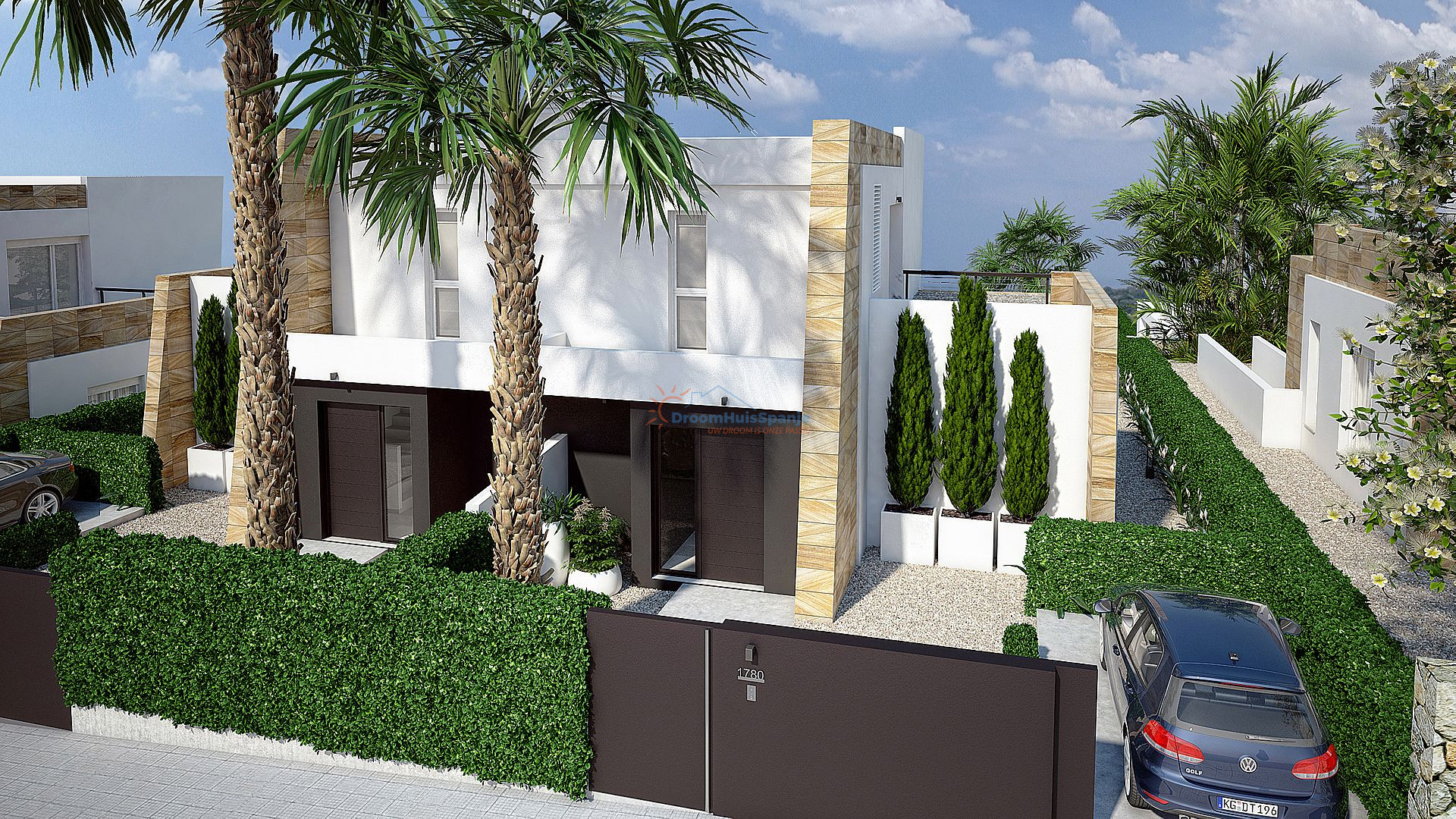 Half vrijstaande moderne villa op toplocatie in de Costa Blanca Zuid - DroomHuisSpanje
