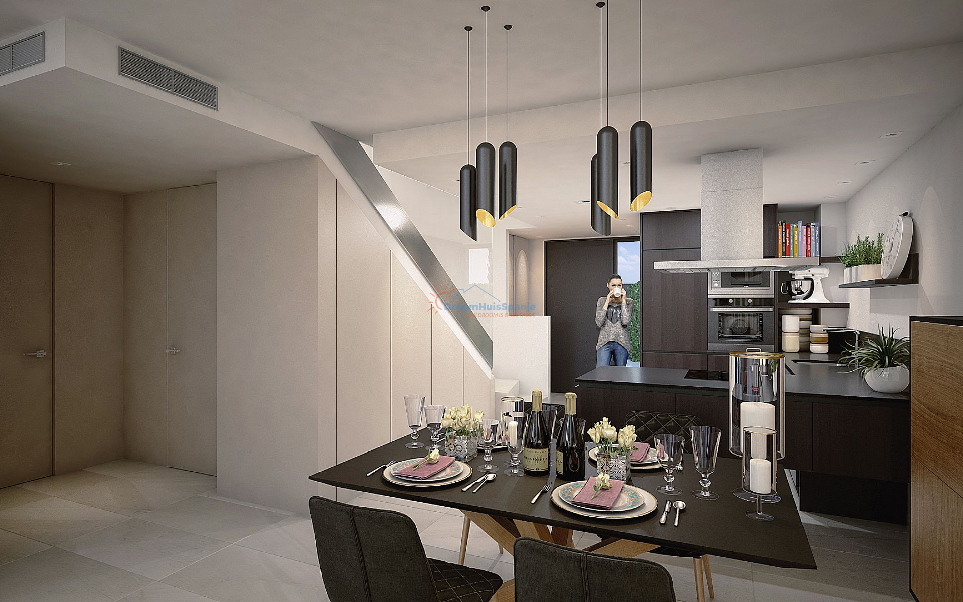 Half vrijstaande moderne villa op toplocatie in de Costa Blanca Zuid - DroomHuisSpanje